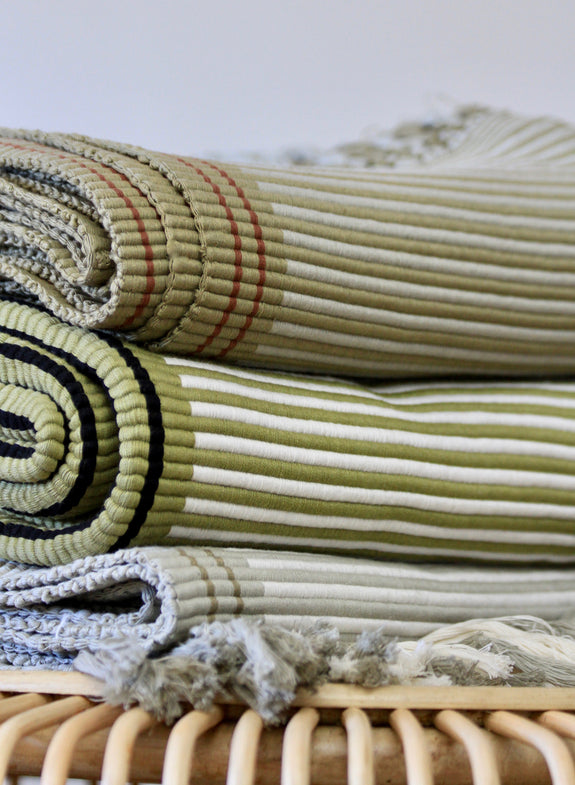 SANTIAGO THROW BLANKET - BUFF
