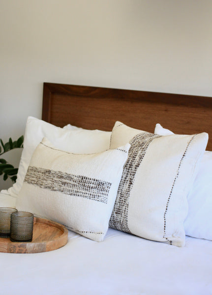 ZUMA HANDWOVEN PILLOW - IVORY